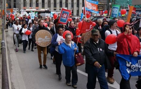 Issue Workers fight low wages and precarious employment