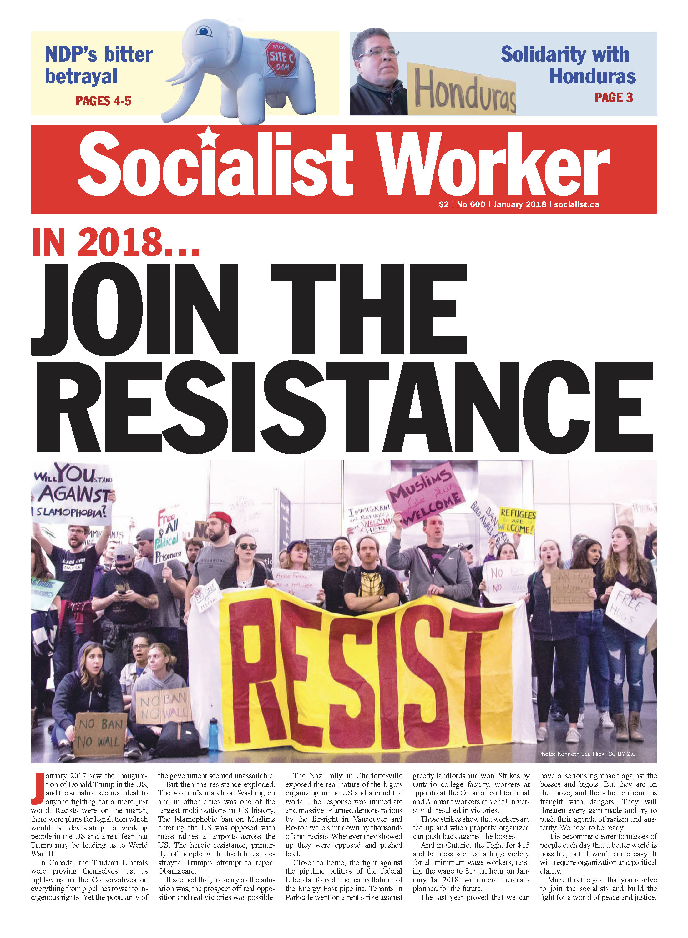 Issue Socialist Worker January 2018