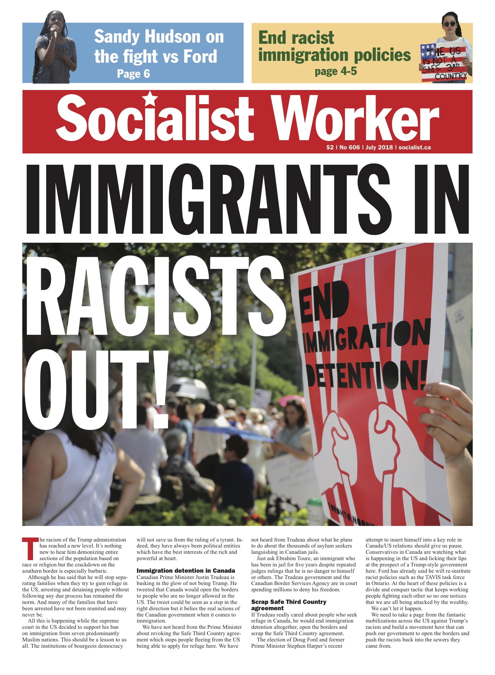 Issue Socialist Worker July 2018