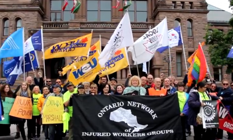 Issue Videos: rally for injured workers