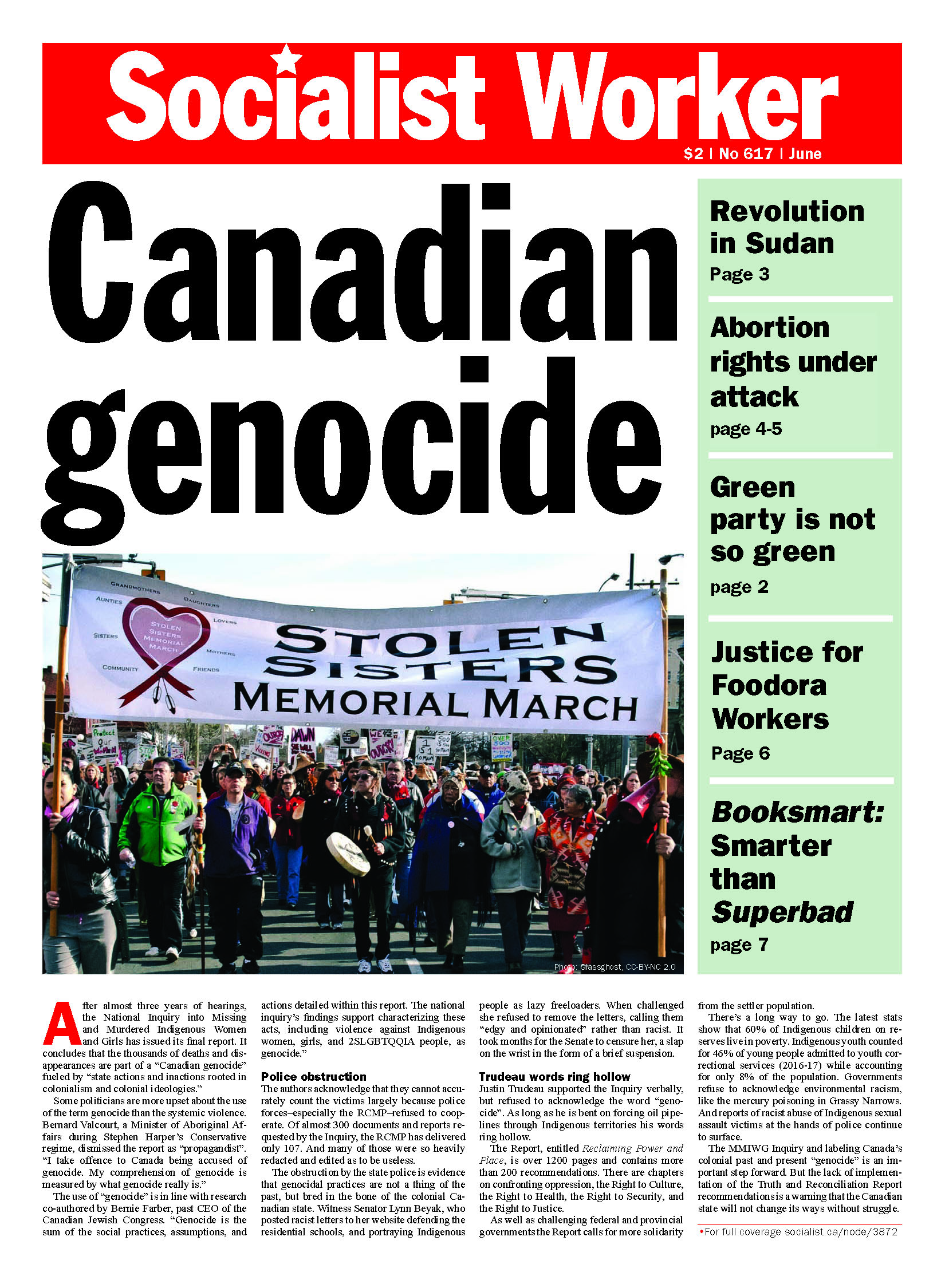 Issue Socialist Worker June 2019