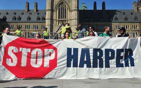Issue Voters reject Harper and demand change