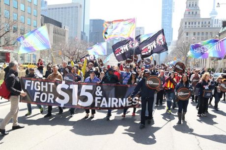 Issue Fight for $15, from Chicago to Toronto