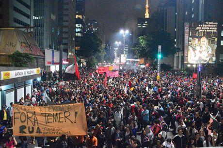 Issue Brazil's new right wing government faces opposition in the streets