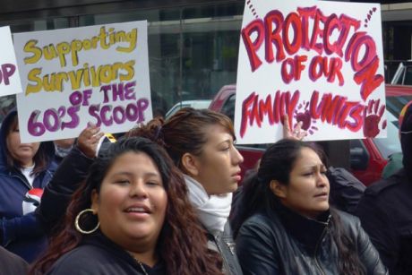 Issue Resisting the "Sixties Scoop” theft of Indigenous children 