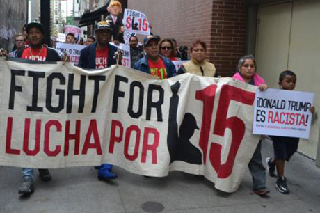 Issue Fighting racism and fighting for $15