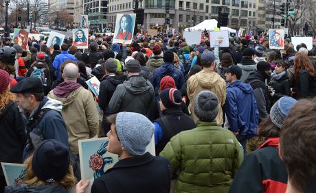 Issue Trump inauguration protest: eyewitness report