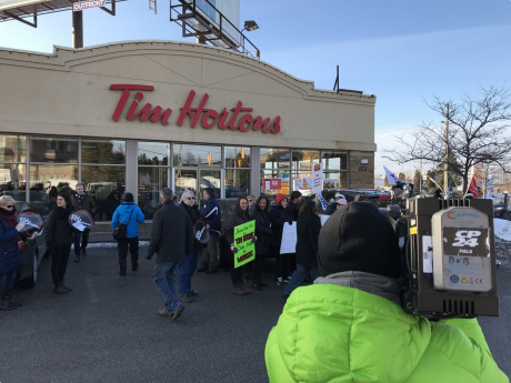 Issue Solidarity with Tim Hortons Workers