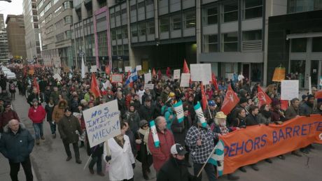 Issue Dehors Barrette: Quebec health workers fight austerity