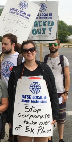 Issue Stagehands locked-out at Exhibition Place
