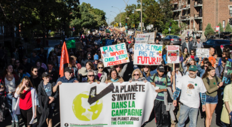 Issue Thousands take to the streets to demand action to tackle climate change during Quebec Election