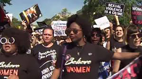 Issue Kavanaugh protests challenge supreme court injustice