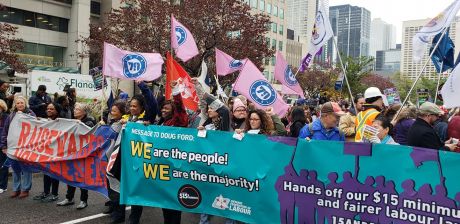 Issue Day of action tells Ford: hands off our $15 minimum wage 