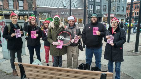 Issue Fight for $15 and Fairness takes on local grinch, Tory MPP Donna Skelly