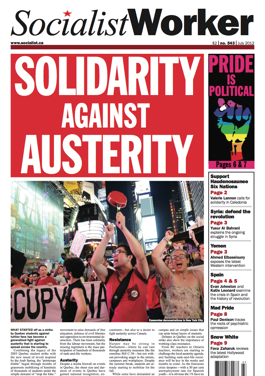 Issue Solidarity against austerity