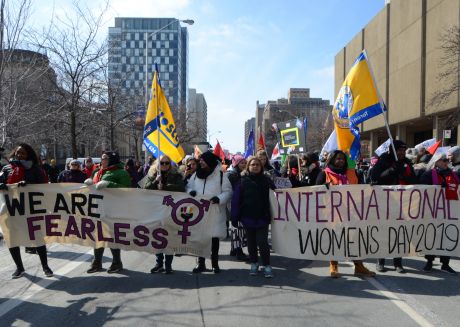 Issue We Are Fearless – International Women's Day march in Toronto