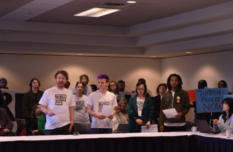 Issue SFU students push for fee freeze