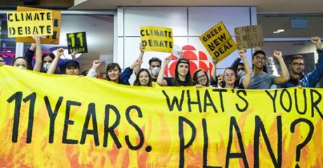 Issue Protestors demand green debate