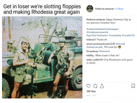 Issue Canadian Forces and the far-right