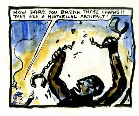 Issue Kick over the statues