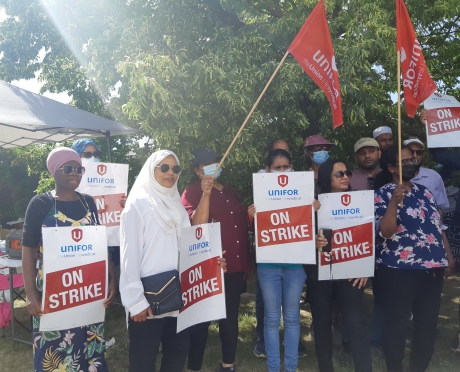 Issue Solidarity with HBC workers on strike