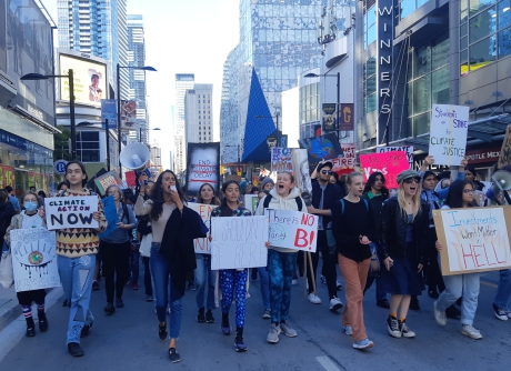 Issue Global climate strike calls for people not profit