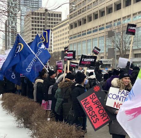 Issue Support Nurses fighting for fair pay