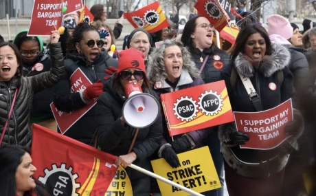 Issue Federal government workers are on strike: “We can take on the employer and win”