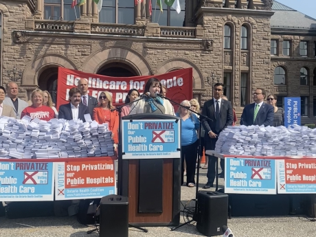 Issue Hundreds of thousands say no to Ford’s healthcare privatization