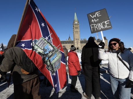 Issue Conservatives are the party of the far-right convoy