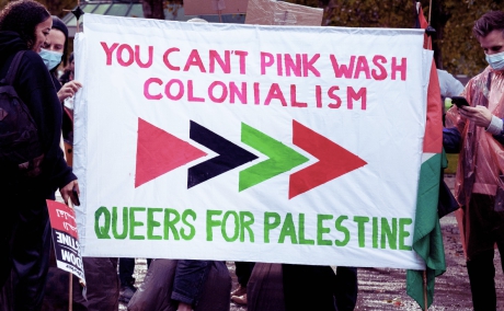 Issue Pinkwashing Israeli genocide: Queers for Palestinian Liberation 