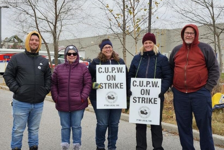Issue Solidarity with striking postal workers