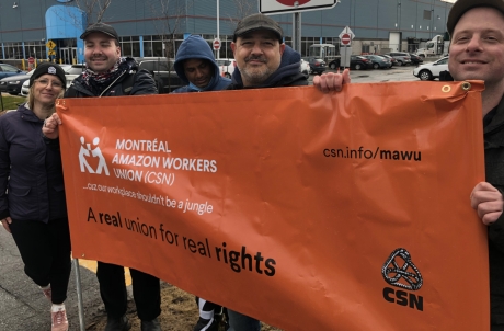 Issue Amazon shuts Quebec operations to stop union drive