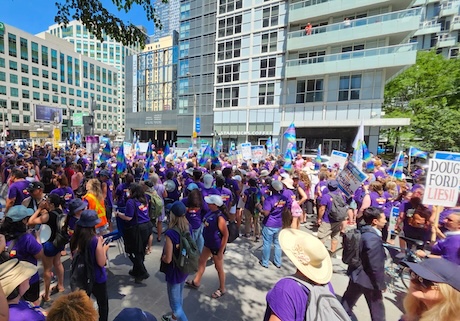 Issue OPSEU workers unbowed after weeks on strike