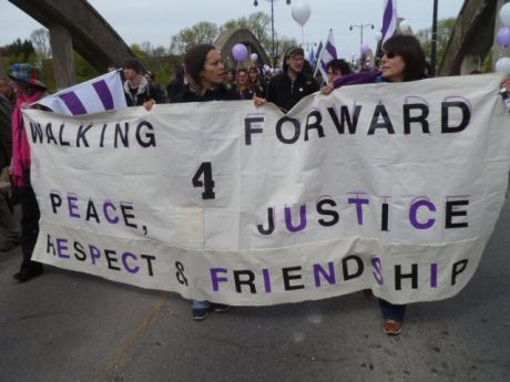 Issue Peace, Respect and Friendship on Parade