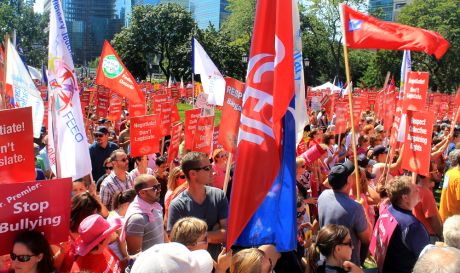 Issue Teacher’s rally shows anger against austerity