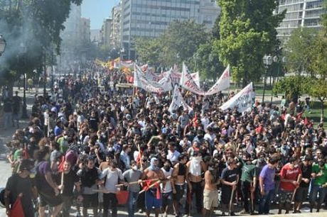 Issue General strike against cuts sees protests across Greece