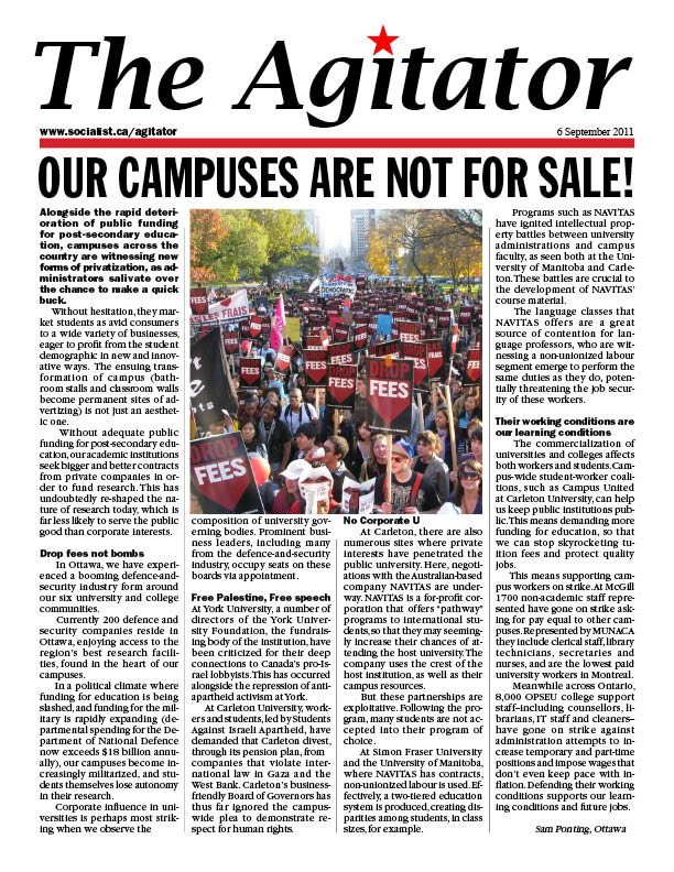 Issue Agitator Sept 2011