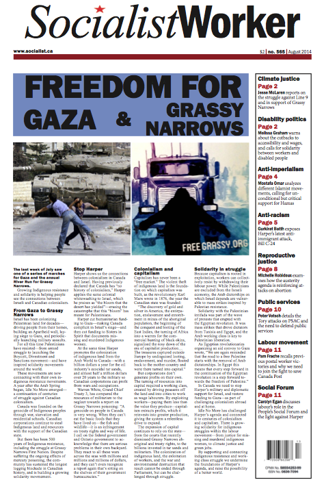 Issue Socialist Worker August 2014