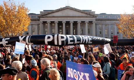 Issue Historic protest demands end of Keystone pipeline