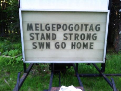 Issue NB Mi’kmaq and allies resist fracking  